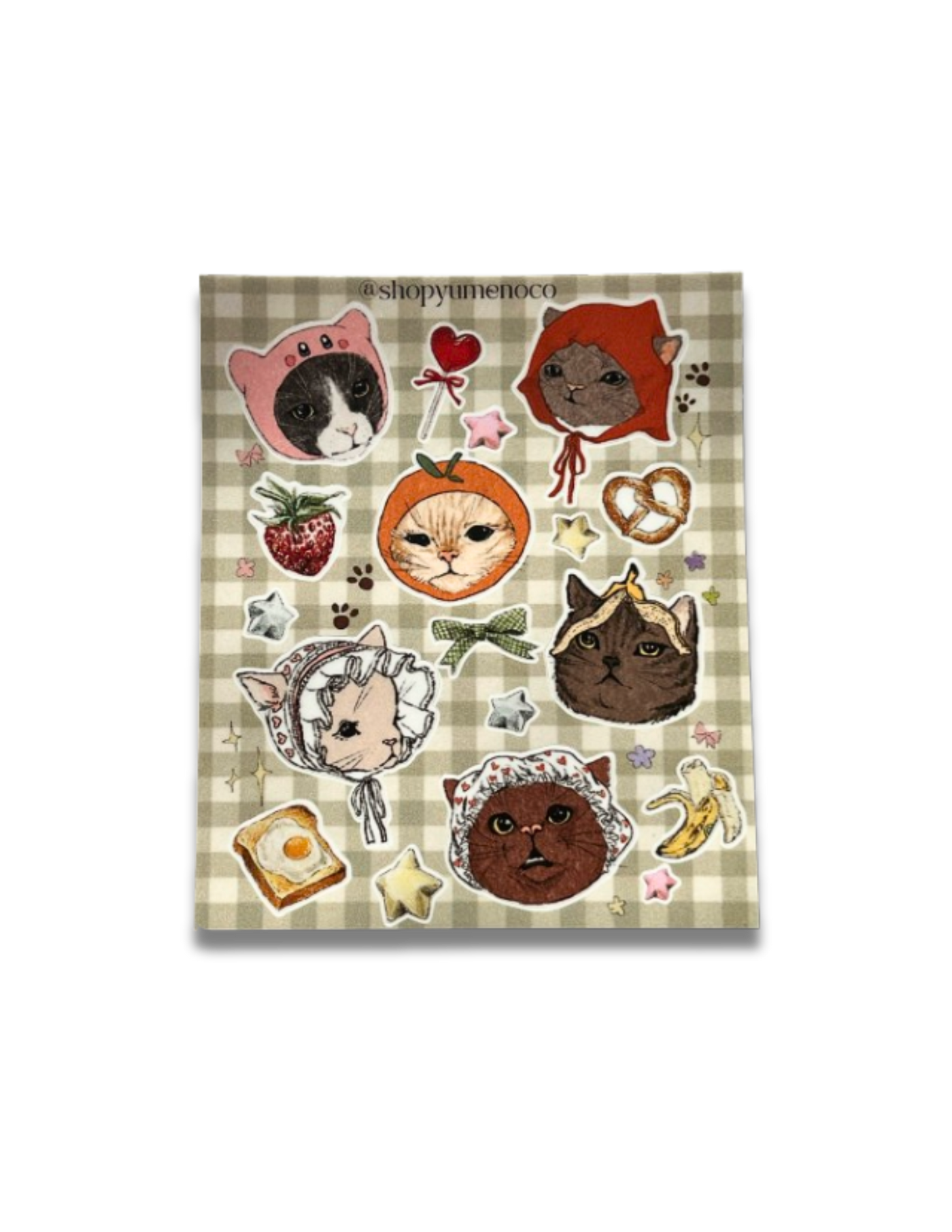 Cats with Hats Sticker Sheet