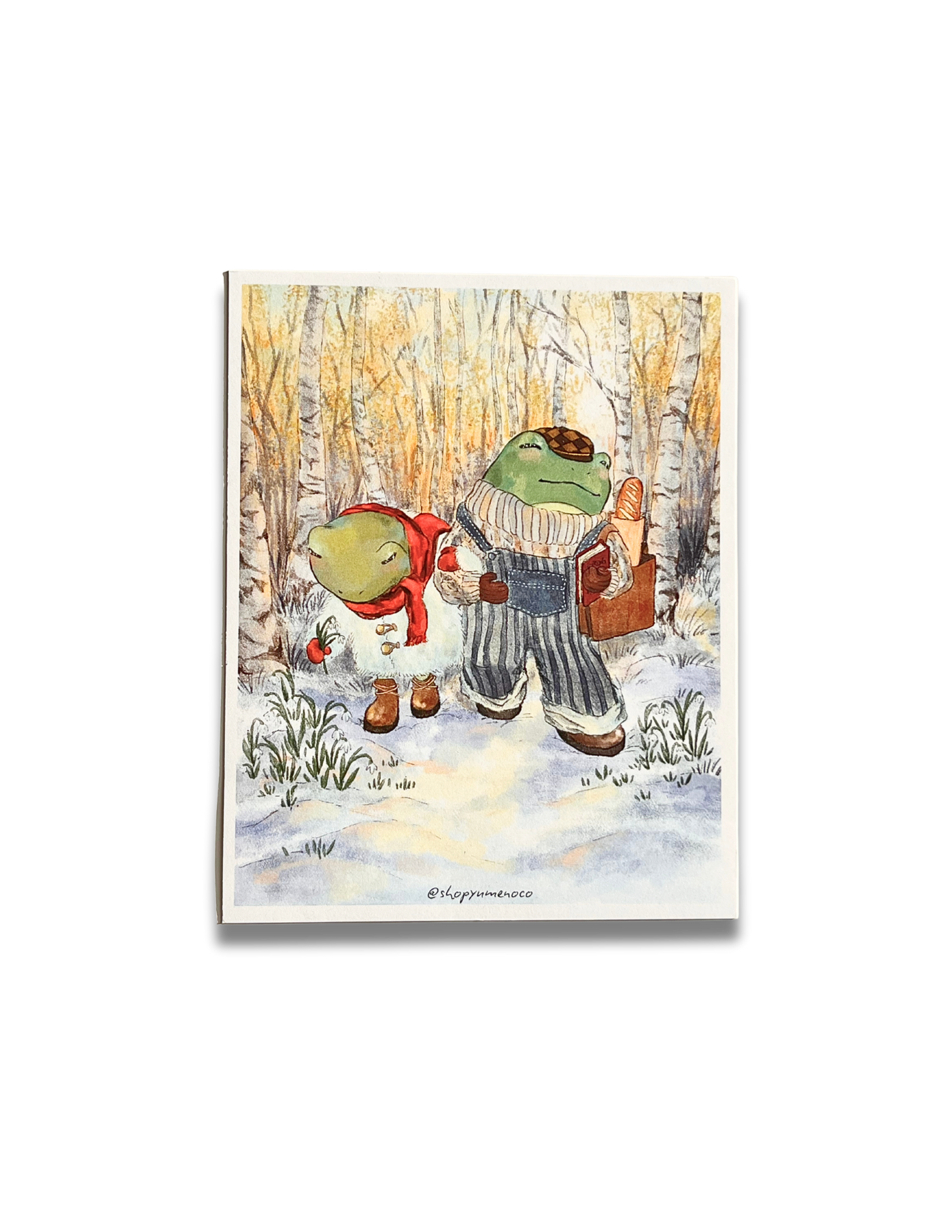 Wintery Frog Print