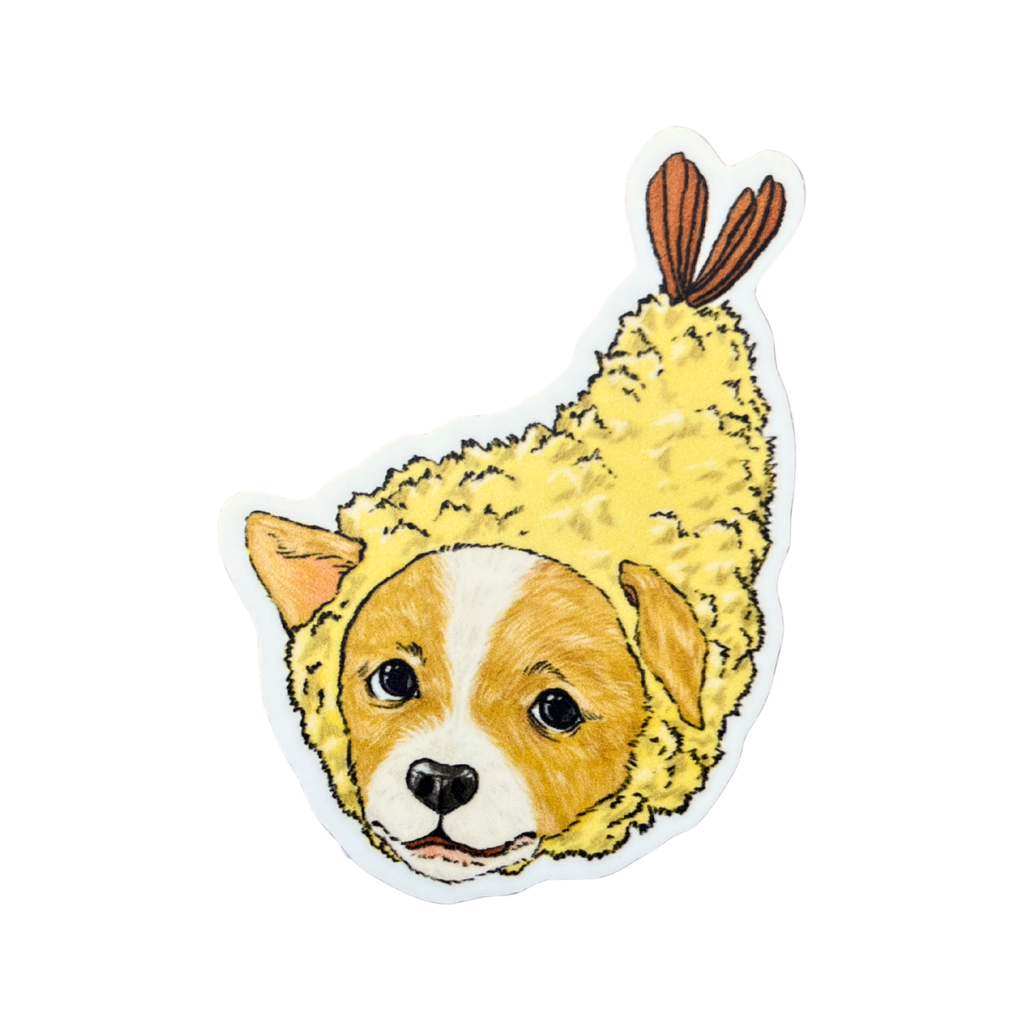 Tempura Corgi Sticker