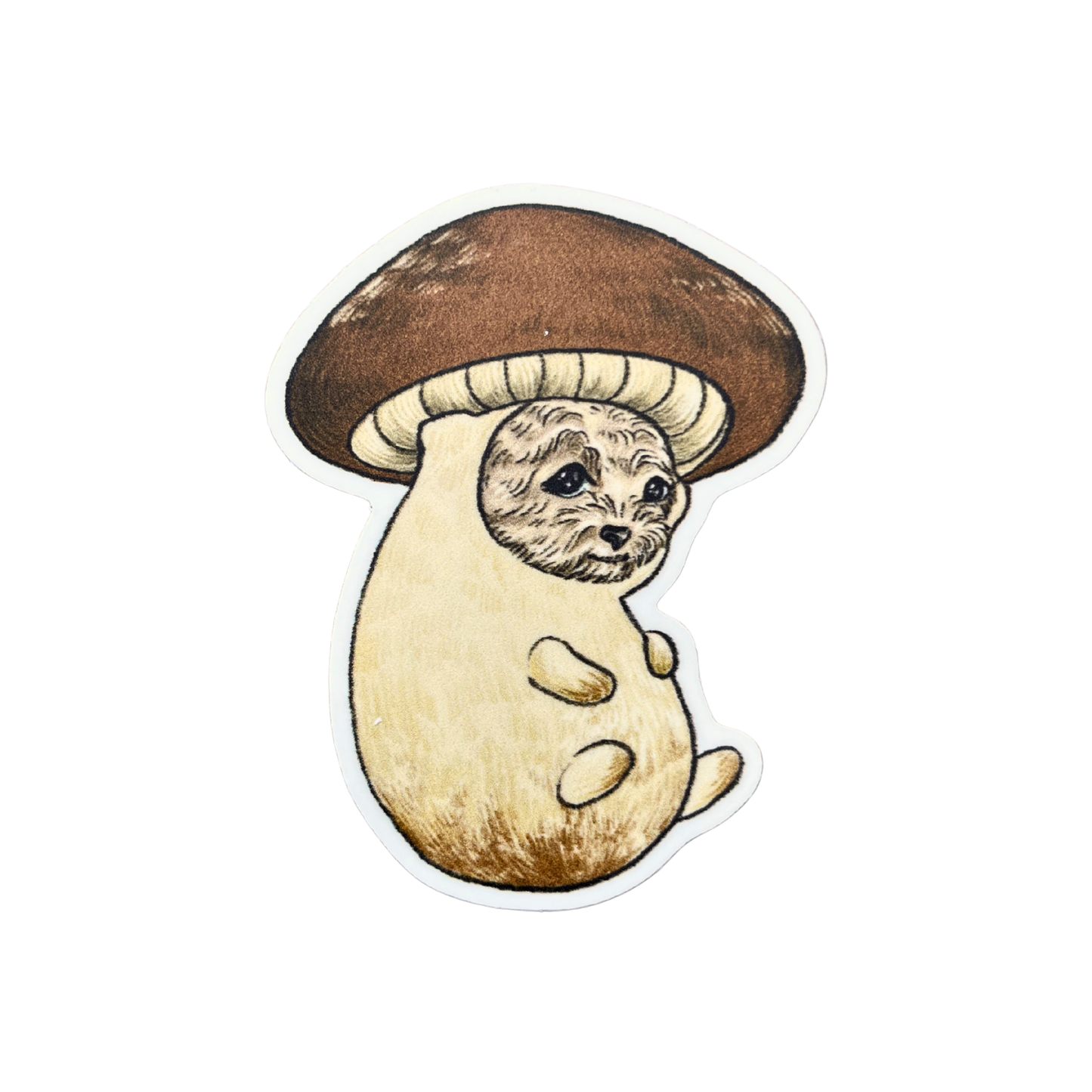 Mushroom Dog Sticker