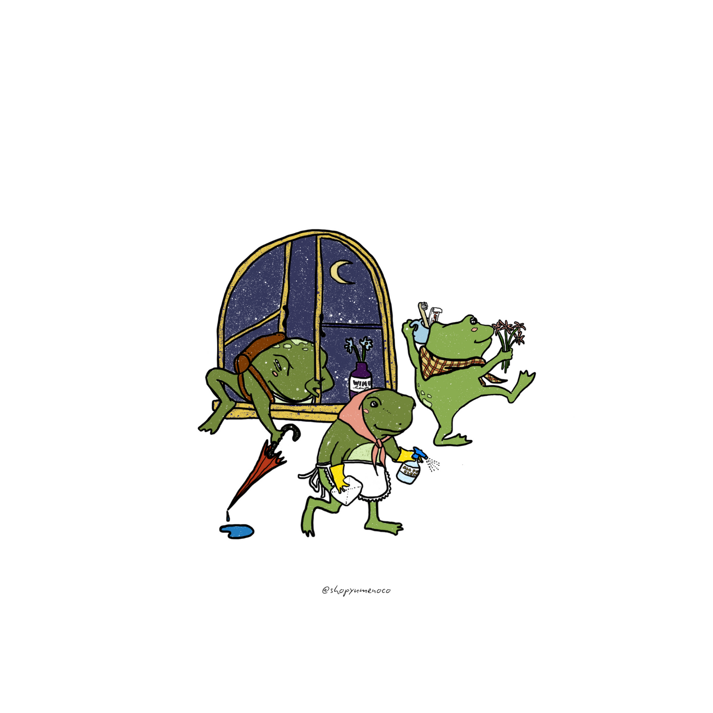 Frog Cleaners Print