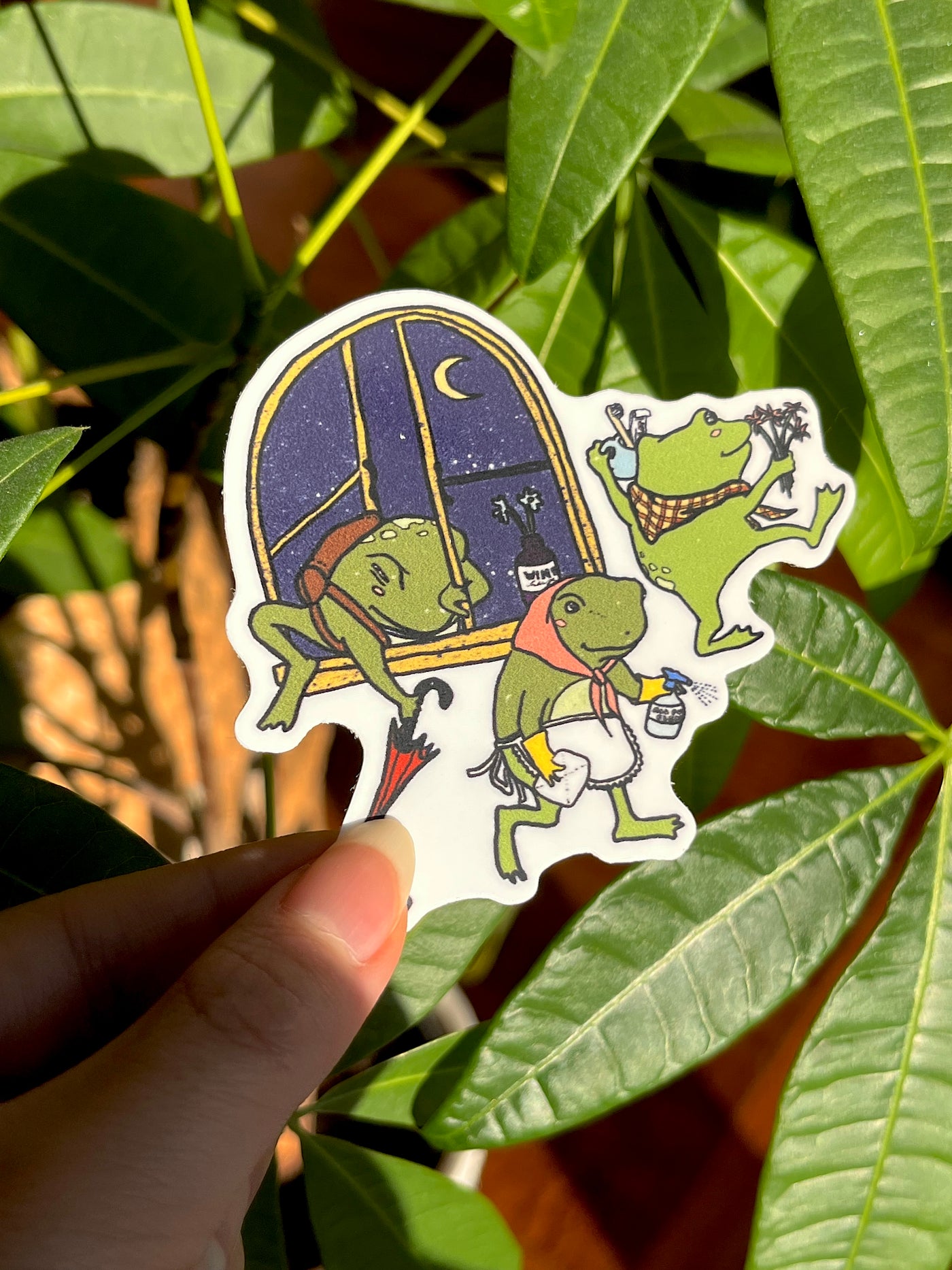 Frog Cleaners Sticker