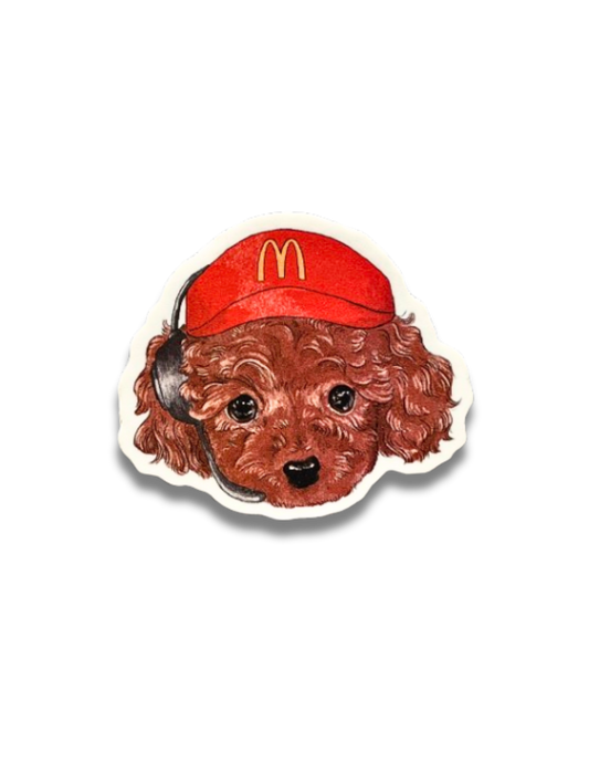 McDonald's Worker Dog Sticker