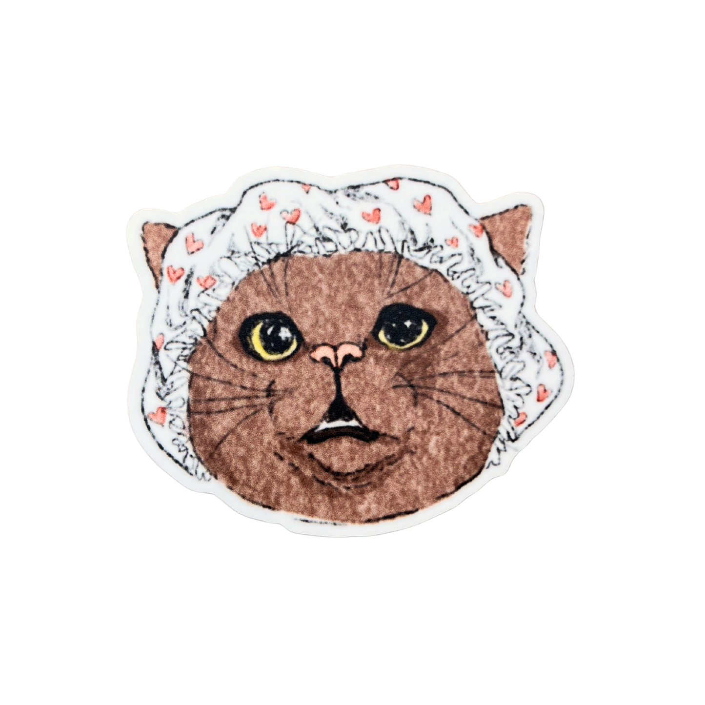 Granny Cat Sticker