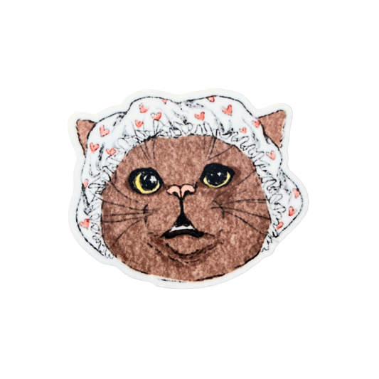 Granny Cat Sticker
