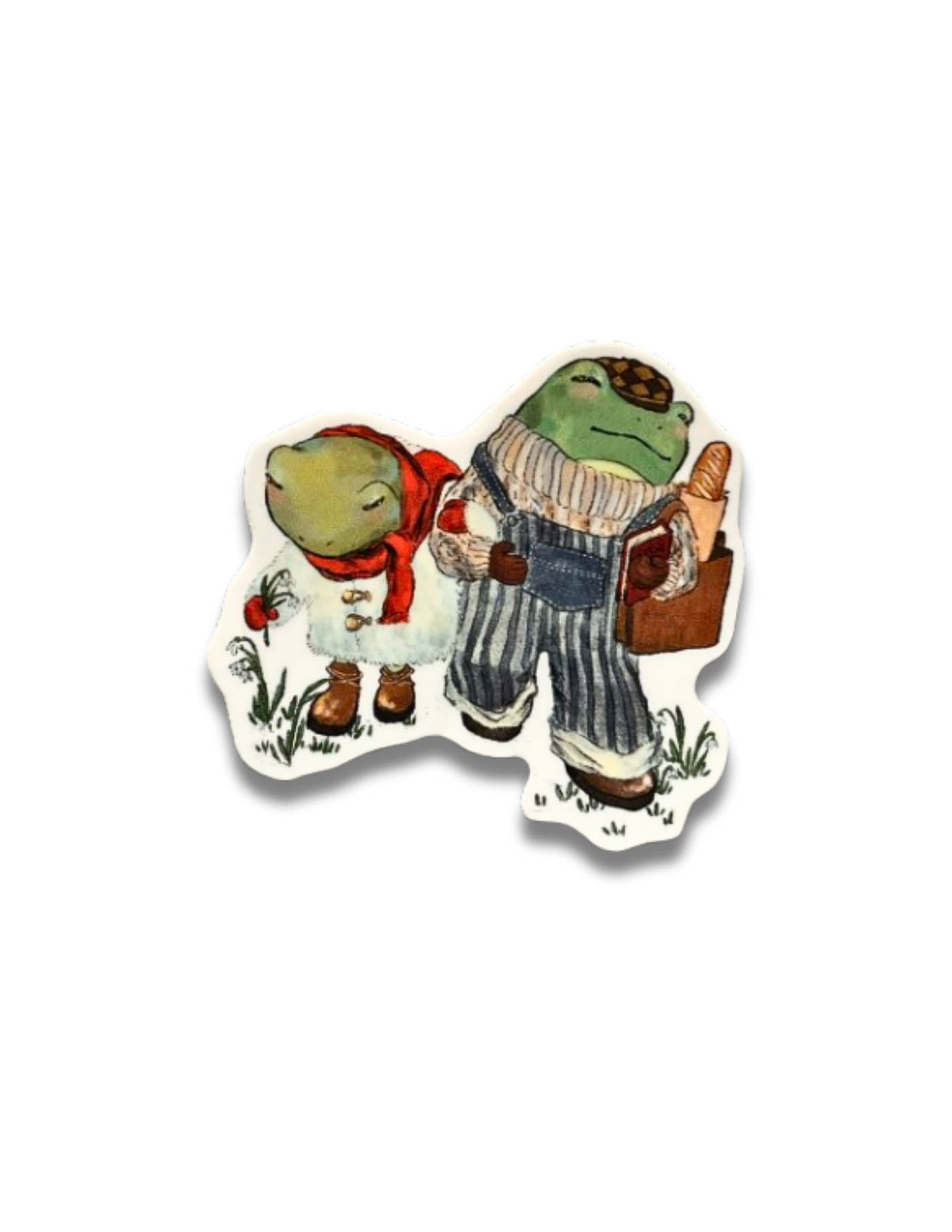Frog Buddies in Winter Sticker