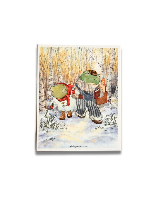 Wintery Frog Print