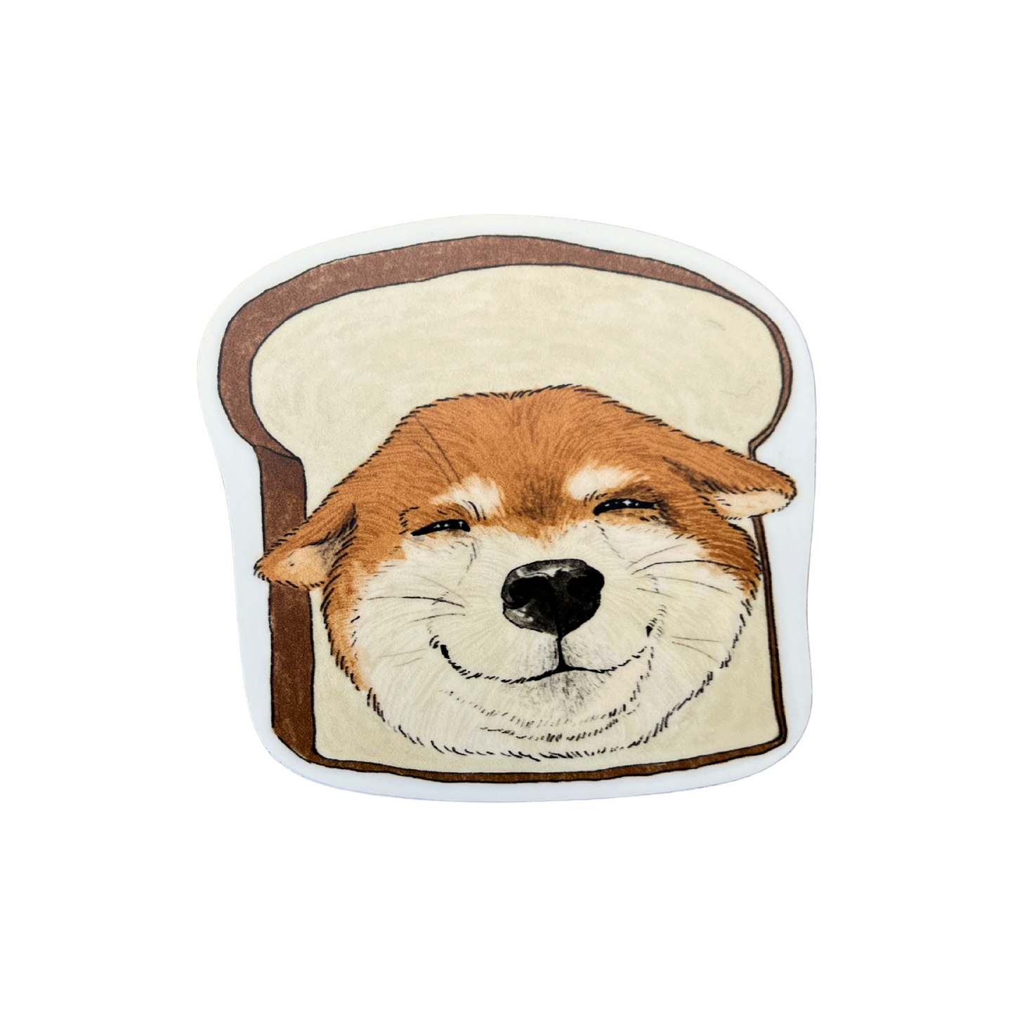 Shiba Inu Loaf Sticker