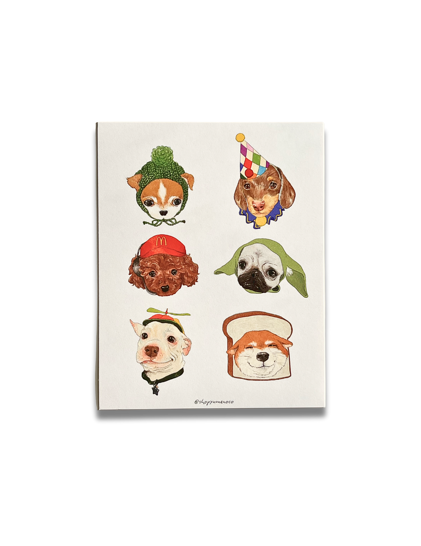 Dogs Wearing Hats Print