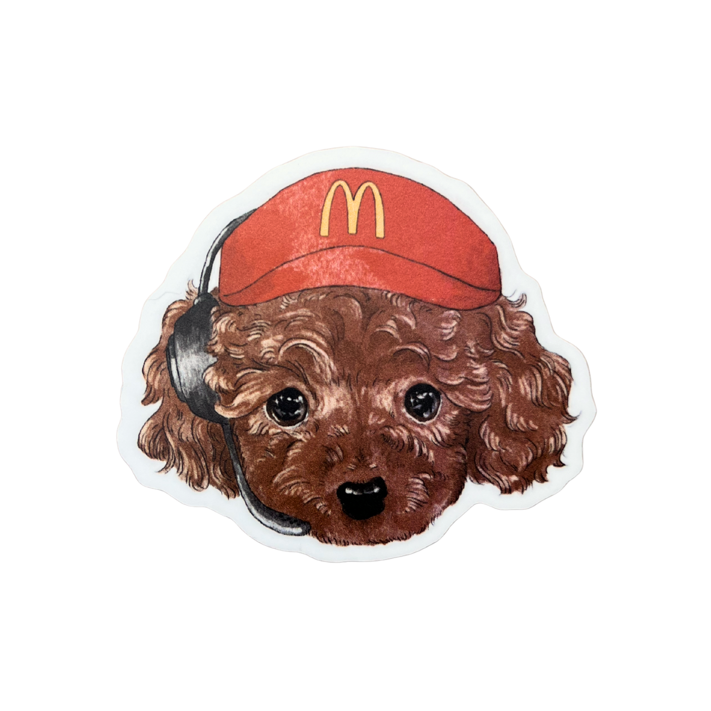 McDonald's Worker Dog Sticker