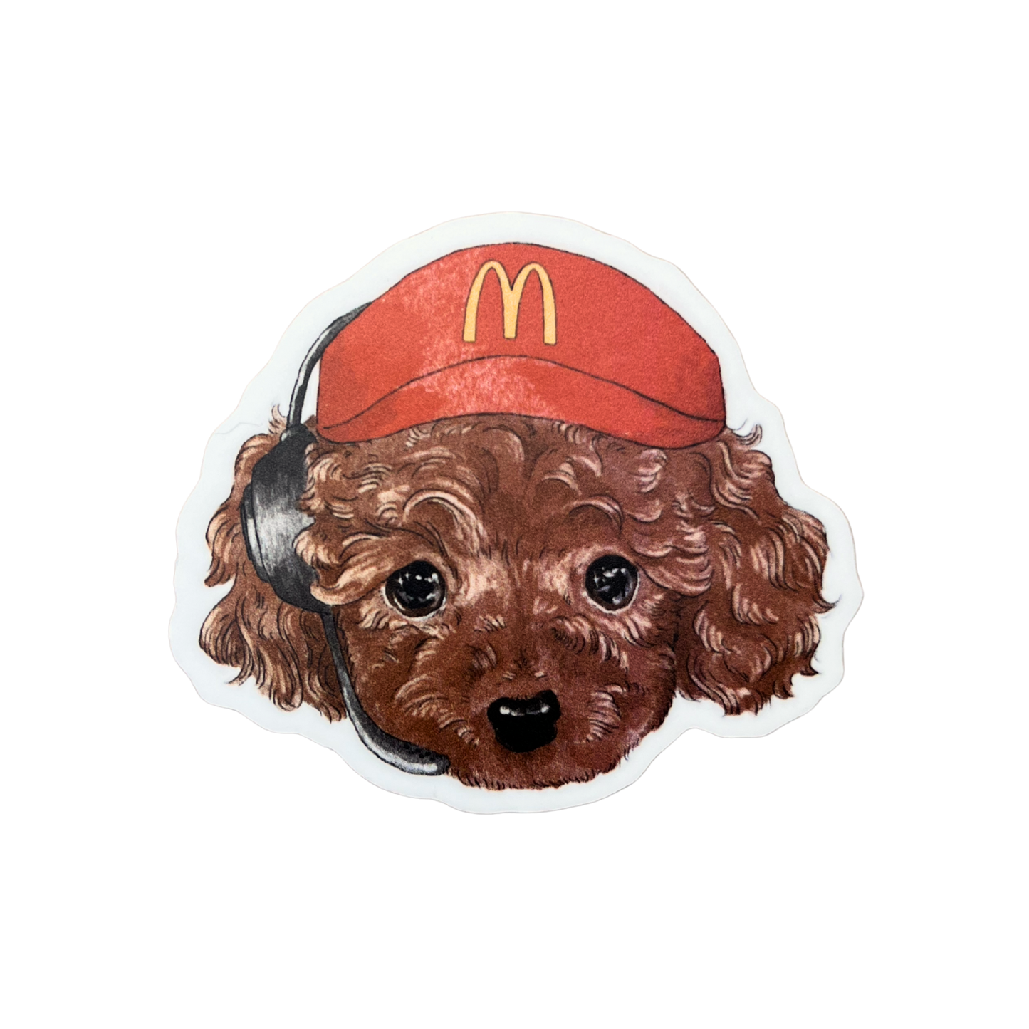 McDonald's Worker Dog Sticker