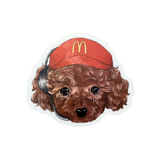 McDonald's Worker Dog Sticker