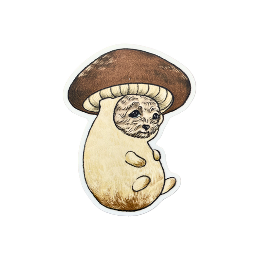 Mushroom Dog Sticker