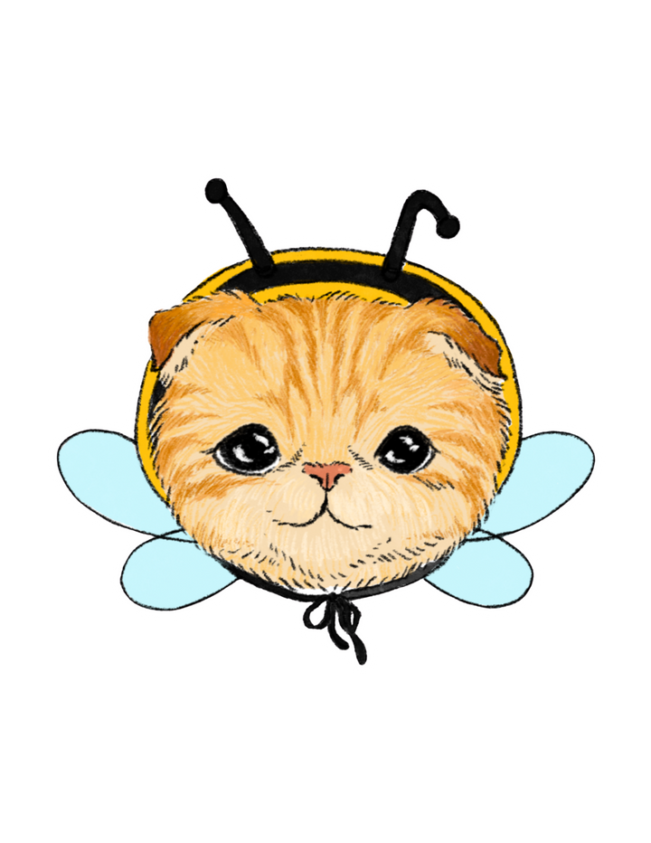 Bee Kitty Sticker