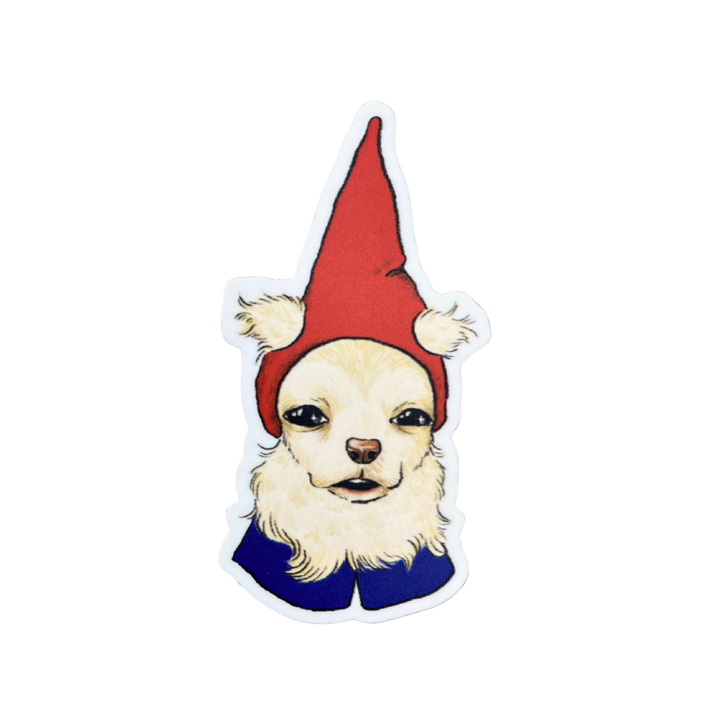 Garden Gnome Dog Sticker