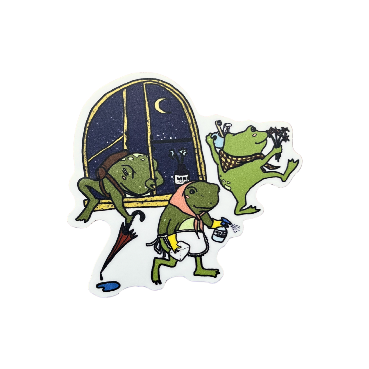 Frog Cleaners Sticker