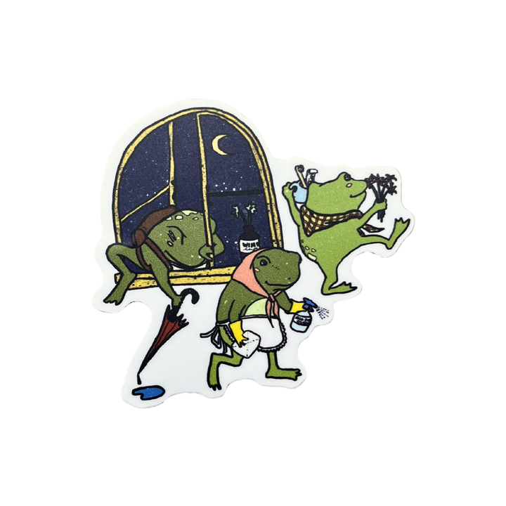 Frog Cleaners Sticker