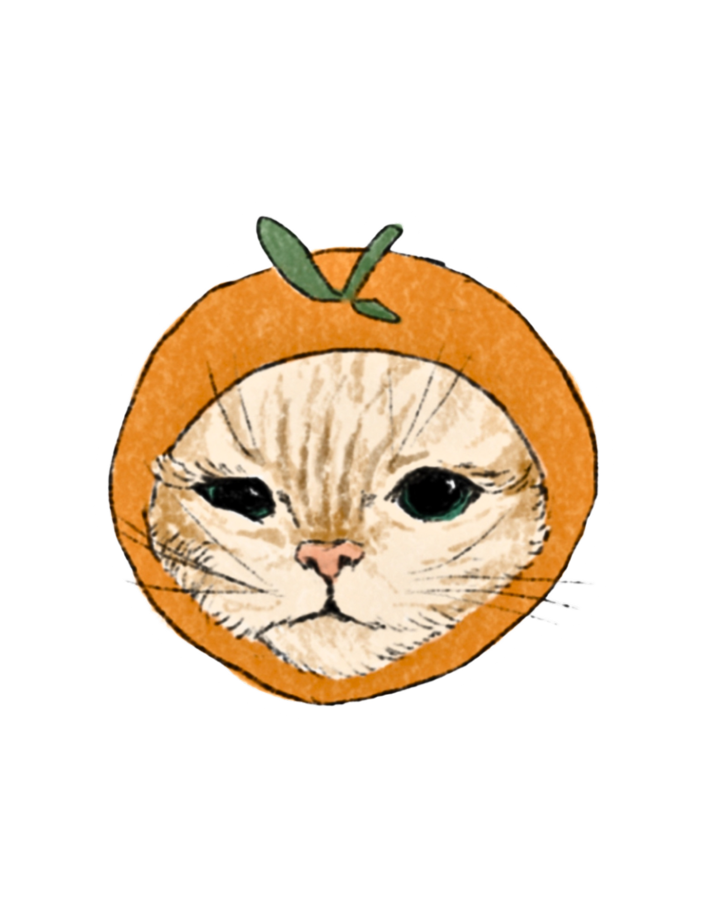 Orange Cat Sticker