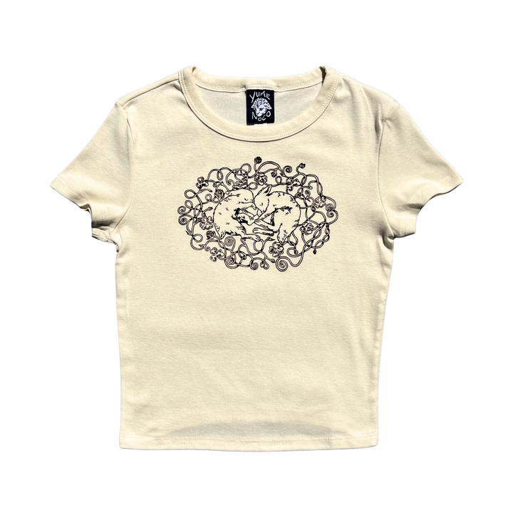Sleeping on Clovers Bunny Baby Tee