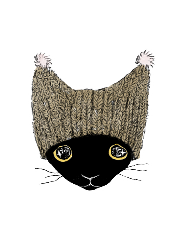 Black Cat Sticker
