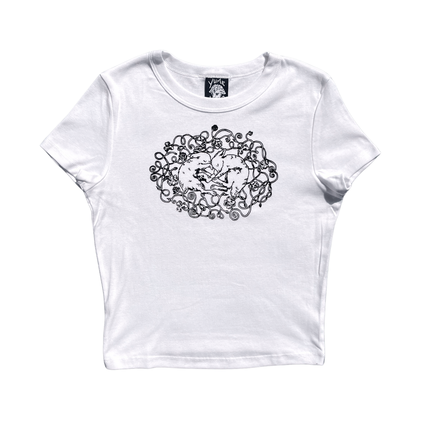 Sleeping on Clovers Bunny Baby Tee