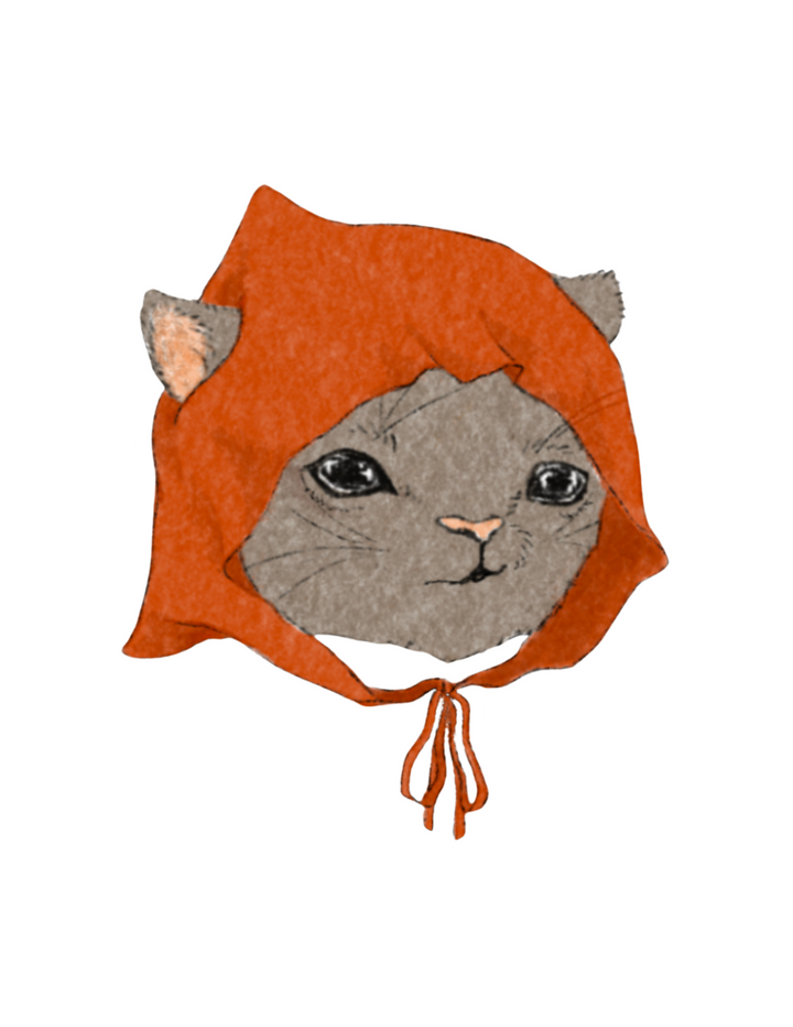 Red Riding Hood Cat Sticker