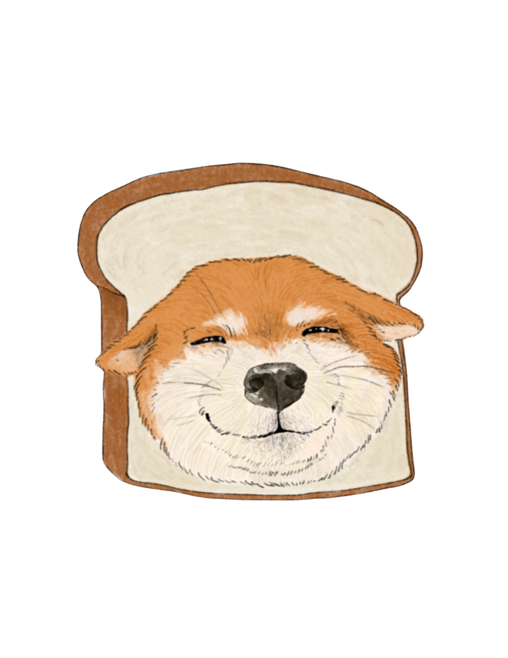 Shiba Inu Loaf Sticker