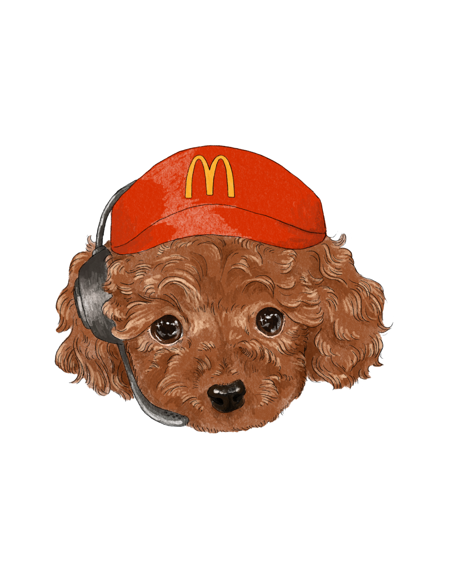 McDonald's Worker Dog Sticker
