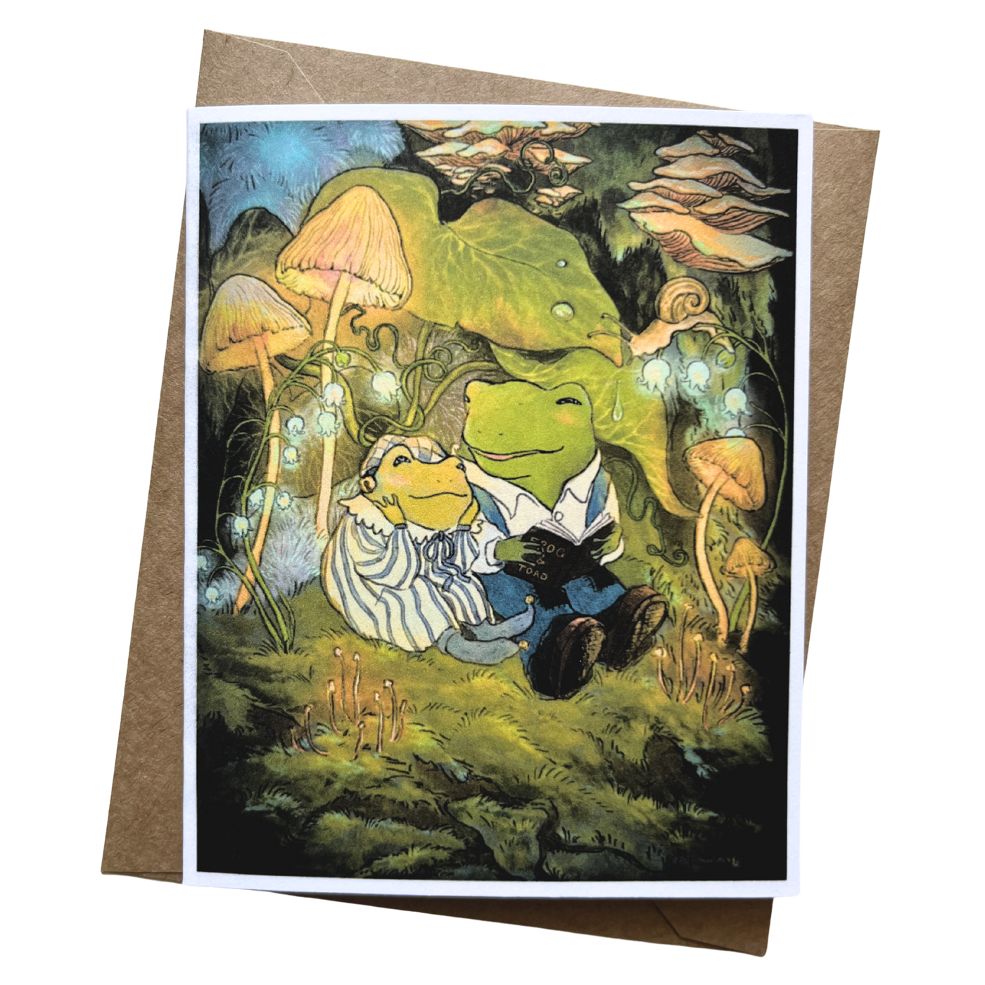 Bedtime Story Frog Greeting Card