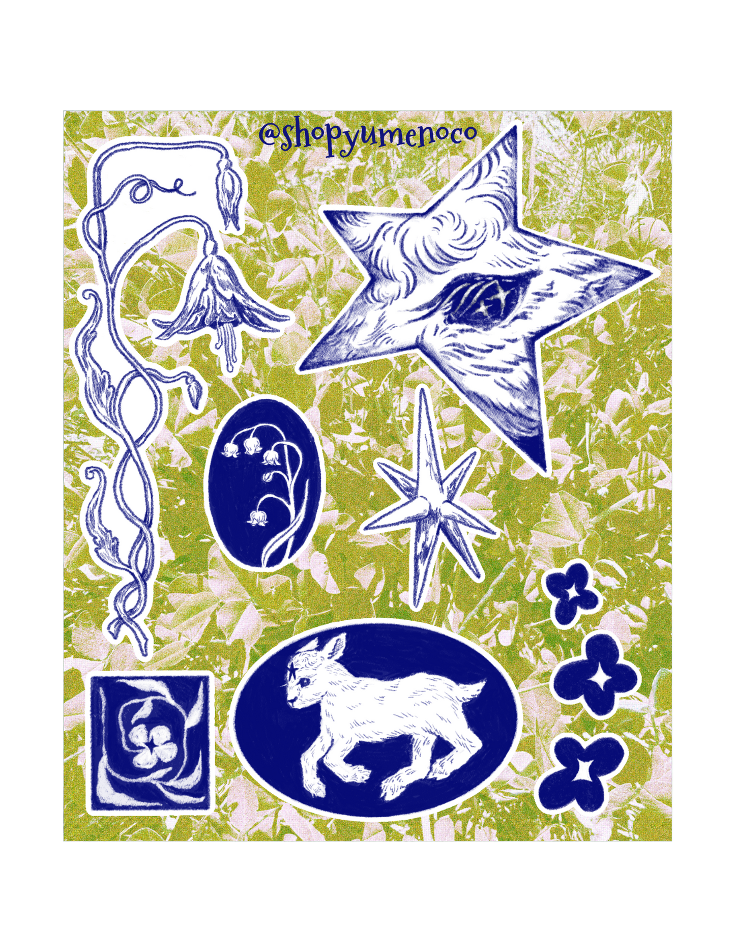 Lamb Tattoo Sticker Sheet
