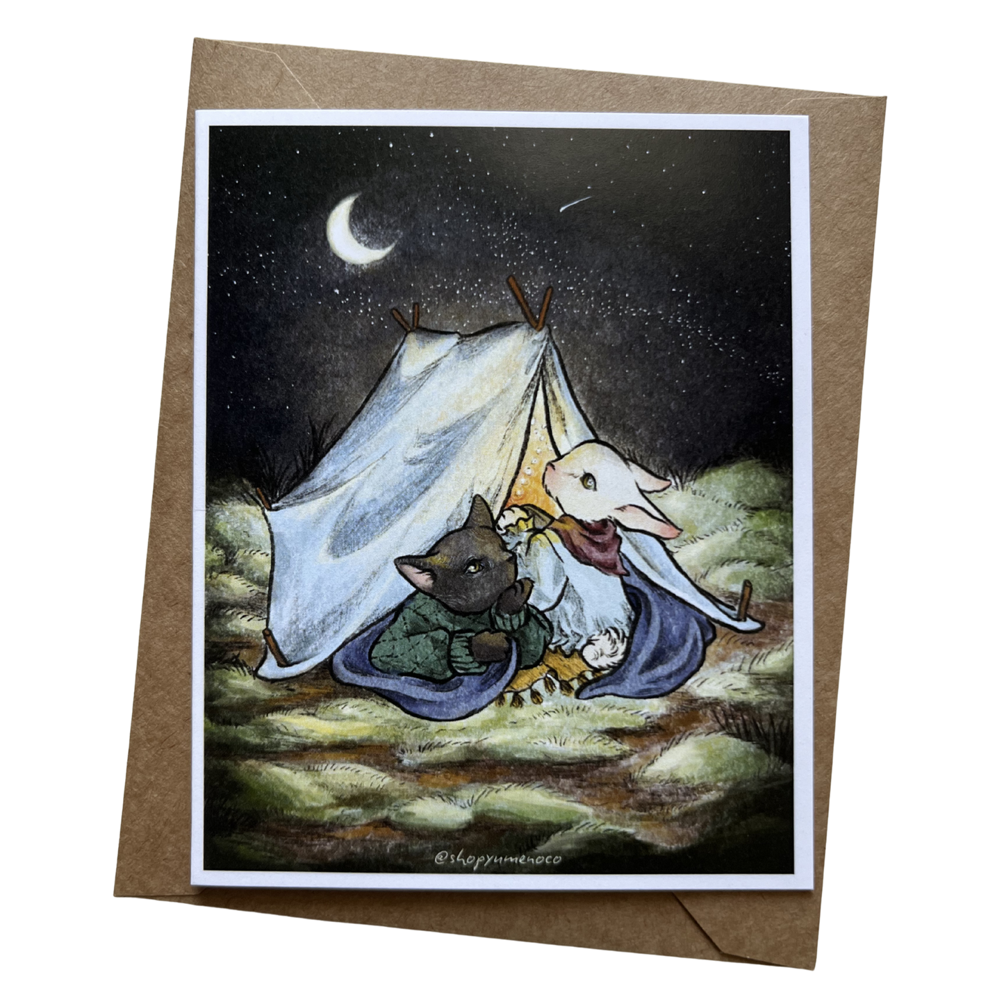 Camping Animals Greeting Card
