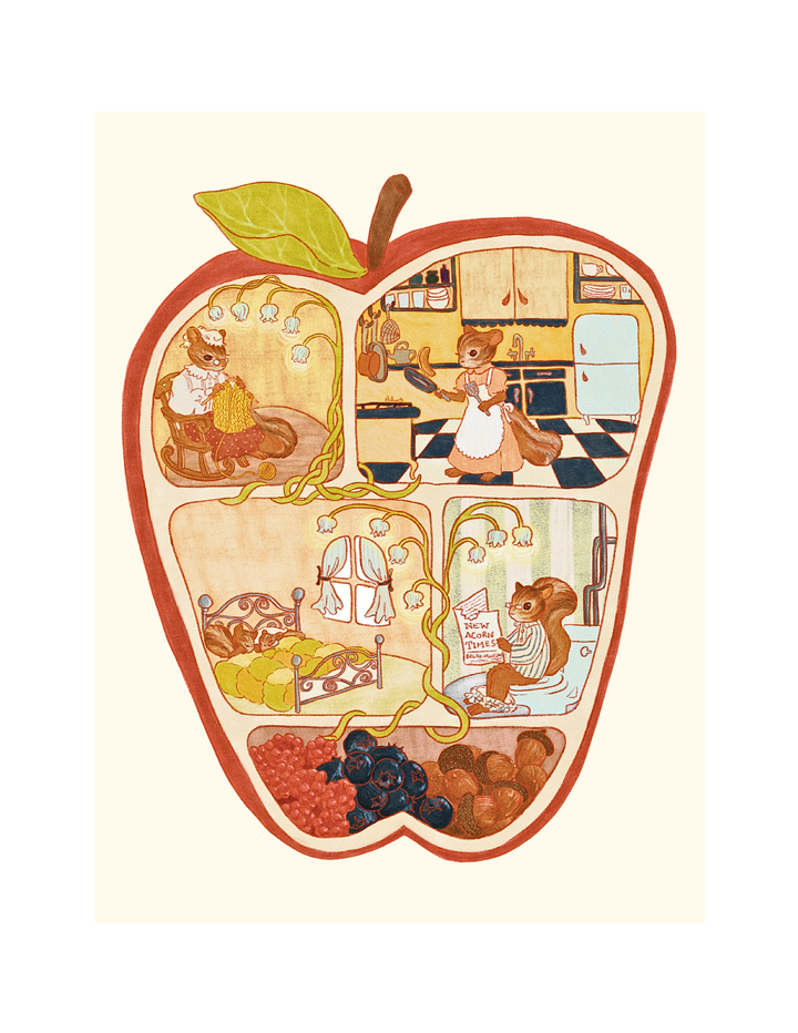 Apple House Print