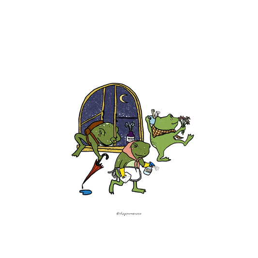 Frog Cleaners Print
