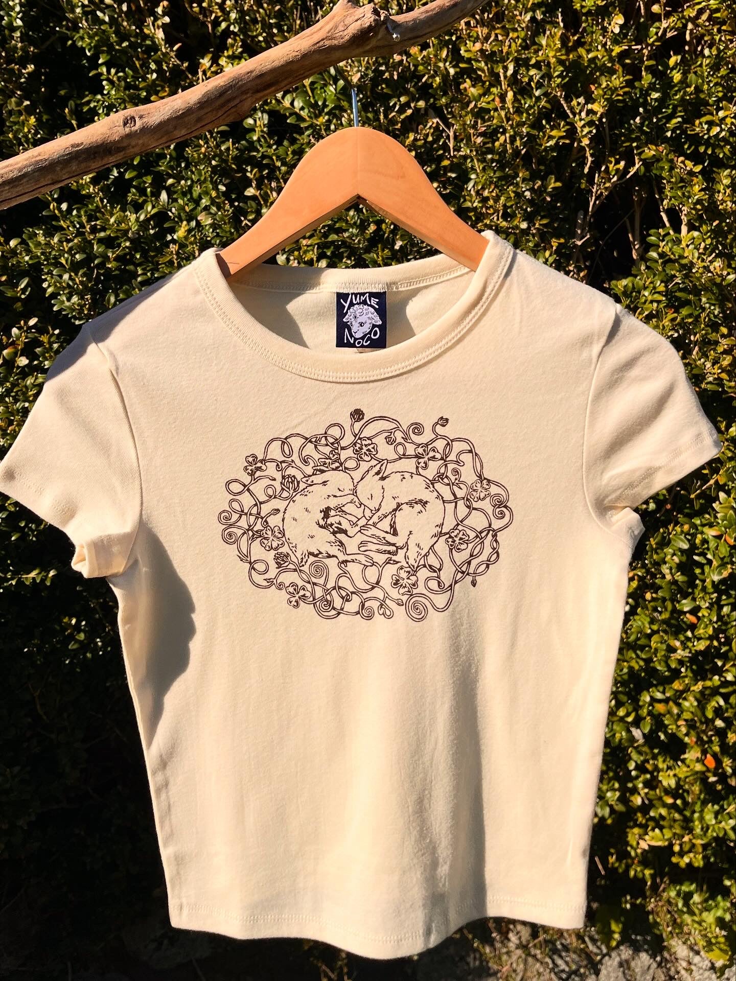 Sleeping on Clovers Bunny Baby Tee
