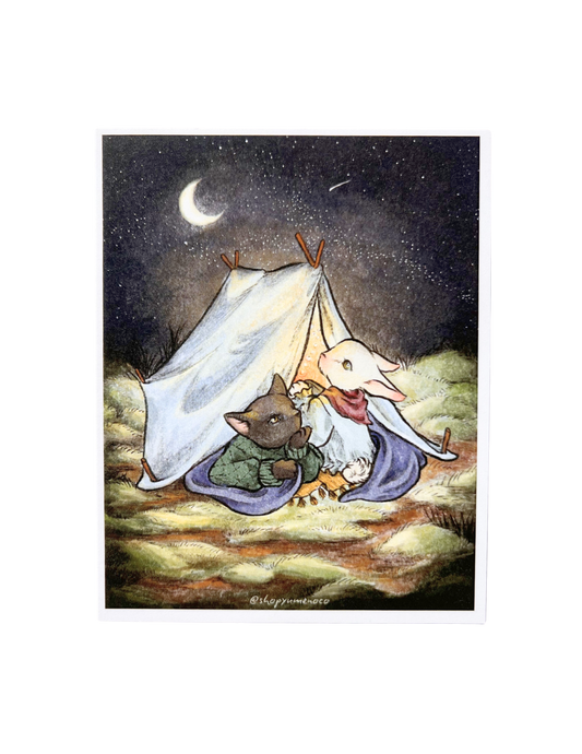 Camping Animals Greeting Card