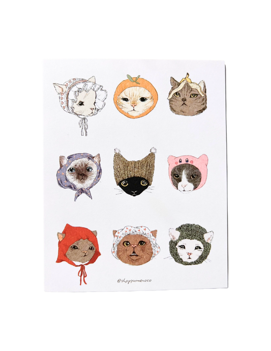Cats Wearing Hats Greeting Card