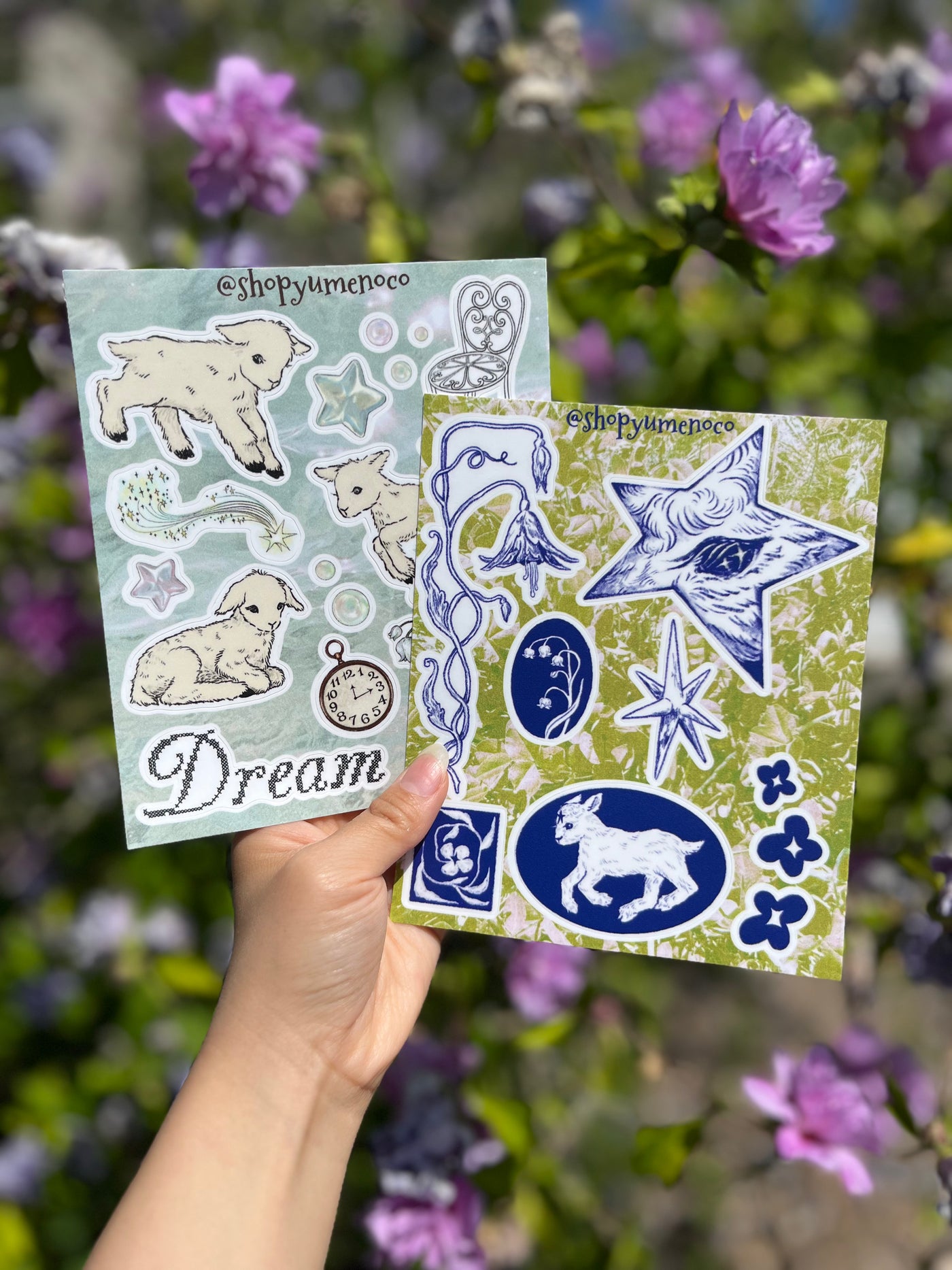 Lamb Tattoo Sticker Sheet