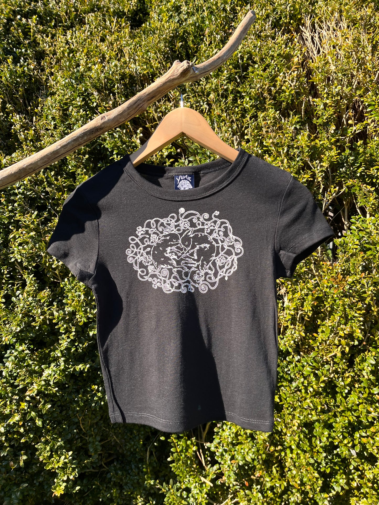 Sleeping on Clovers Bunny Baby Tee