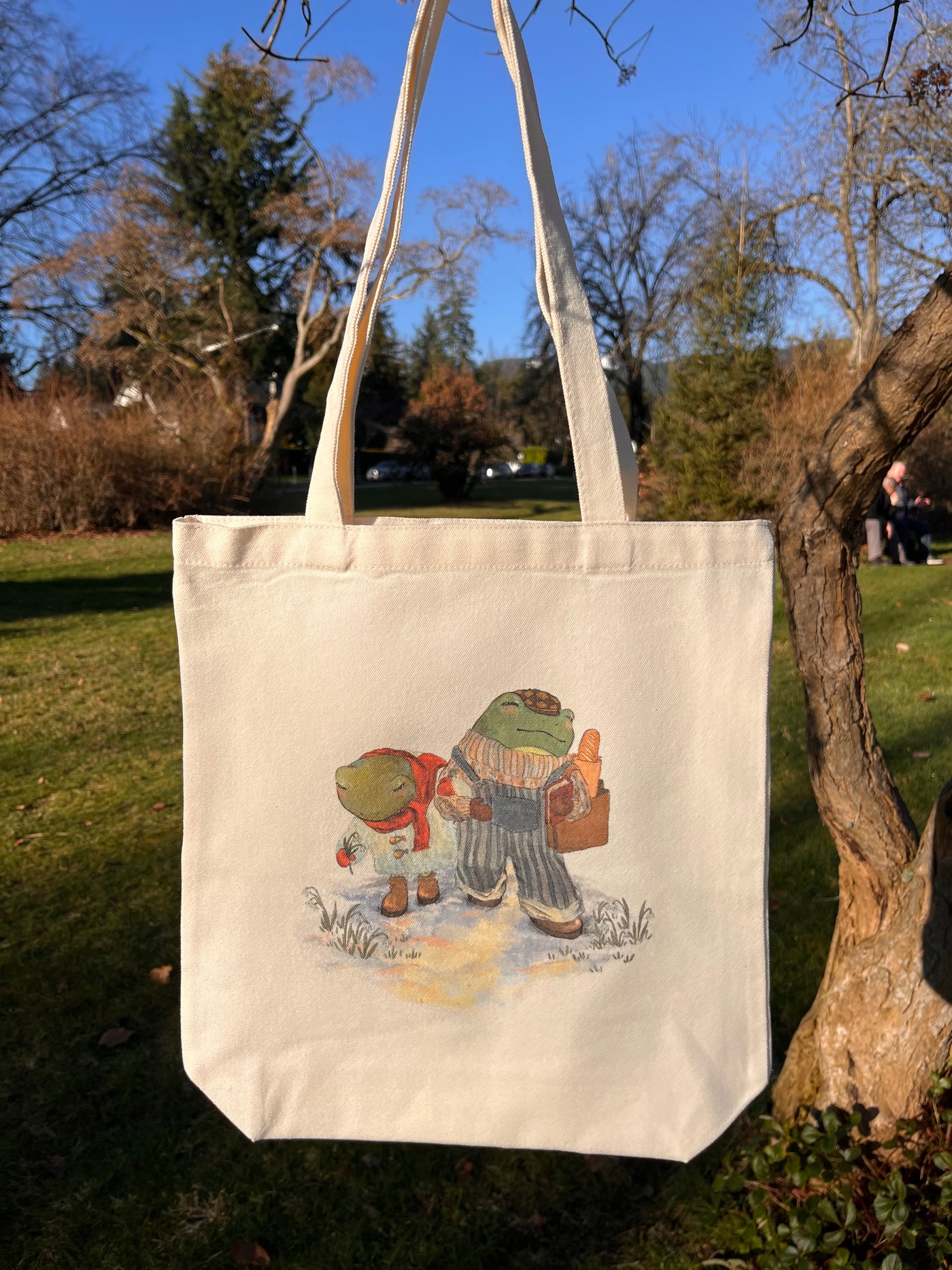 Wintery Frog Tote